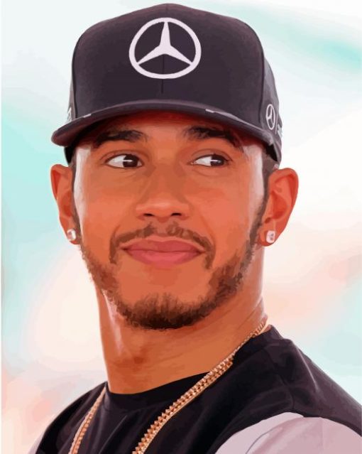 Lewis Hamilton paint by numbers
