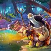 Master Oogway Tortoise Animation paint by numbers