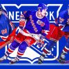 New York Rangers paint by numbers