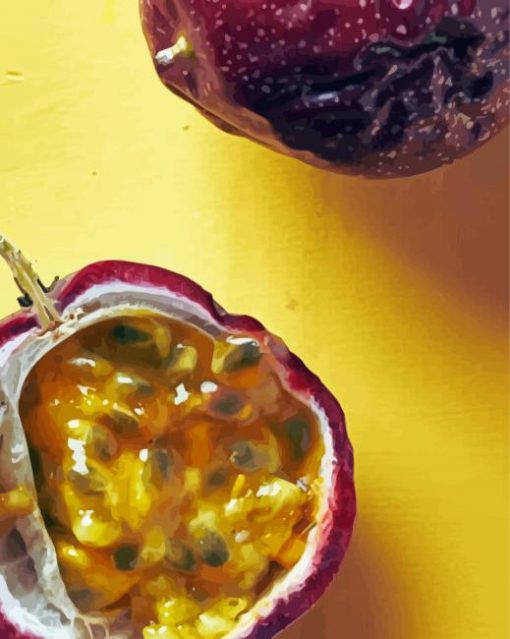 Passion Fruit Food paint by numbers