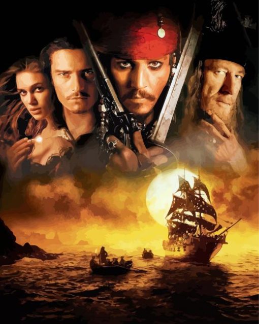 Pirates Of The Caribbean Poster paint by numbers