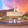 Provo Utah Temple paint by number
