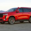 Red Cadillac Escalade paint by numbers