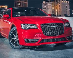 Red Chrysler 300 Srt Paint by numbers