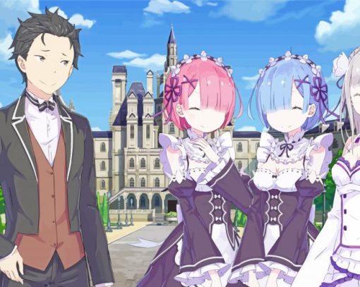 Rezero Starting Life In Another Worl paint by number