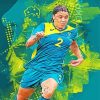 Samantha Kerr Player Art Paint by numbers