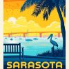 Sarasota Florida Poster paint by numbers