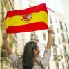 Spanish Girl And Flag paint by numbers