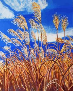Tall Grass On A Windy Day paint by numbers