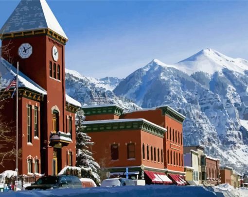 Telluride Colorado paint by numbers