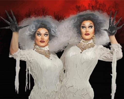 The Boulet Brothers Dragula paint by numbers