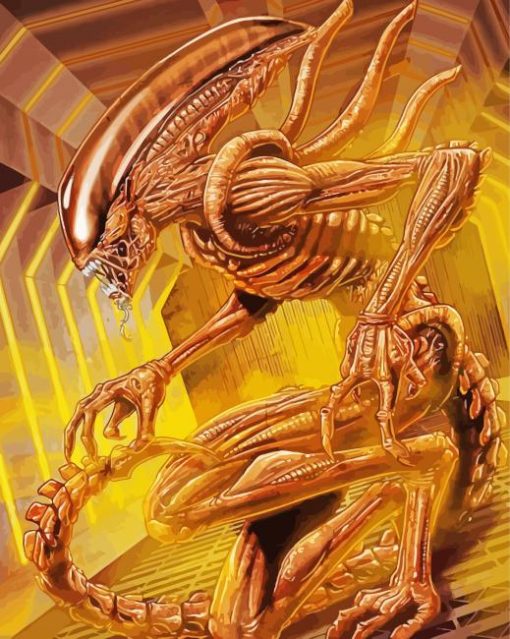 The Xenomorph Alien paint by numbers
