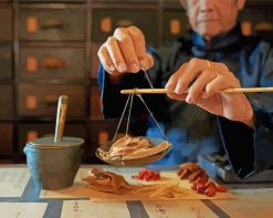 Traditional Chinese medicine paint by numbers