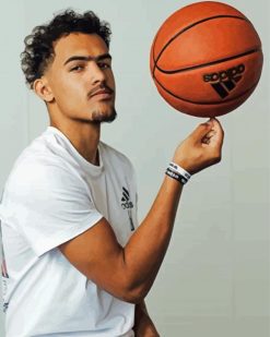 Trae Young Basketball Player paint by number