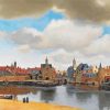 View Of Delft Bu Johannes Vermer paint by numbers
