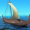 Viking Ship paint by numbers