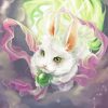 White Mystical Rabbit paint by numbers