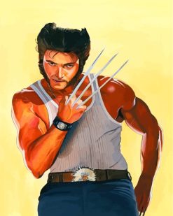 Wolverine Marvel paint by number