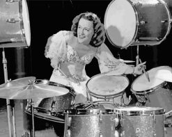 Woman Drummer paint by number
