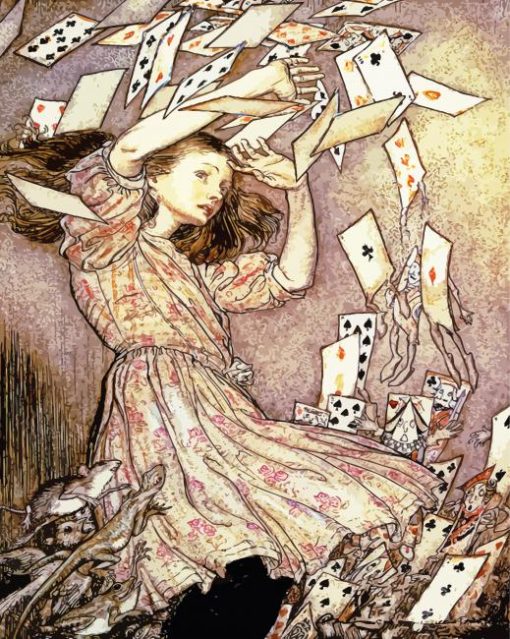 alice in wonderland by Arthur rackham paint by numbers