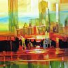 Colorful Abstract City paint by numbers