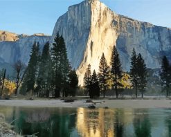 El Capitain Yosemite paint by numbers