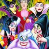 Female Disney Villains paint by numbers