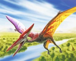 Flying Pterodactyl paint by numbers