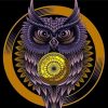 Golden Owl Art paint by numbers