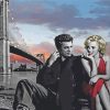 Marilyn Monroe And James Dean paint by numbers