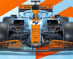Mclaren F1 Sport Car paint by numbers