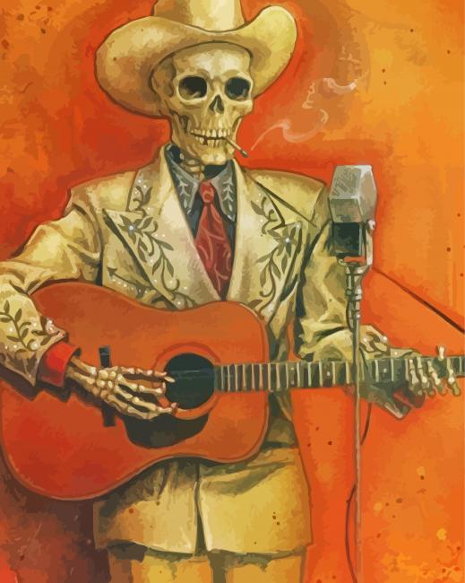 Musician Cowboy paint by numbers