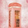 Pink Phone Booth paint by numbers
