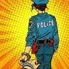 Police Woman Pop Art paint by numbersa