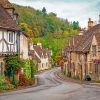 Pretty English Village paint by number