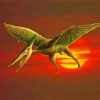 Pterodactyl Dinosaur Bird paint by numbers