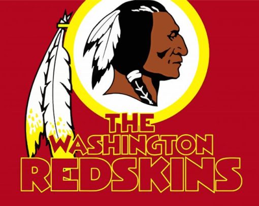 Redskins Logo paint by number
