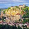 rocamadour village in france paint by number