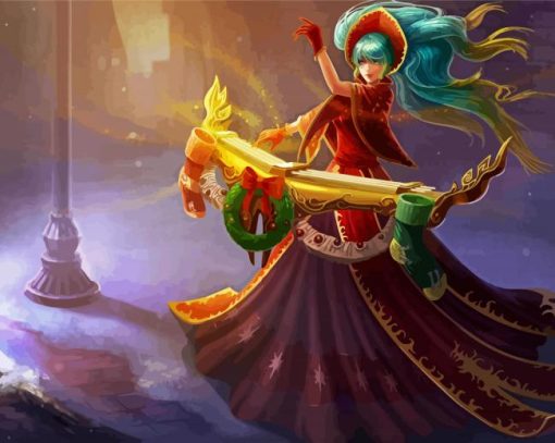 Sona Character paint by numbers