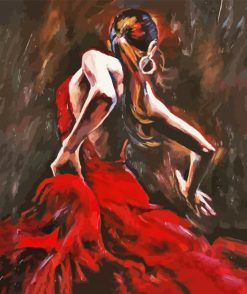 Spanish Flamenco Woman Dancer paint by numbers