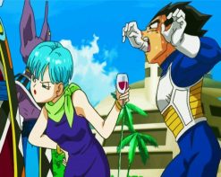 Vegeta And Bulma Lovers paint by numbers