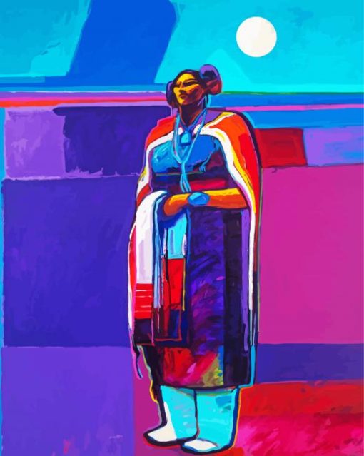 Woman Contemporary Hopi paint by numbers