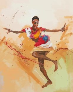 African Dancer Art paint by numbers