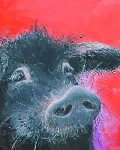 Black Pig Animal paint by numbers