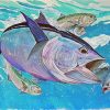 Bluefin And Blue Fish Art paint by numbers