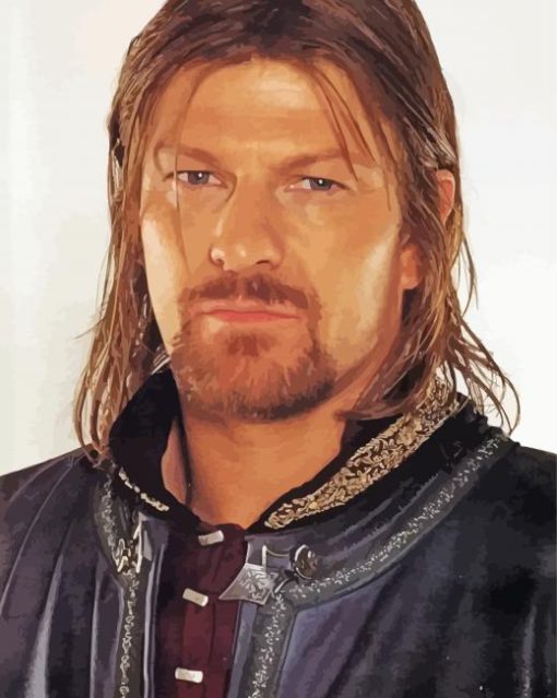 Boromir Lord Of The Rings paint by number