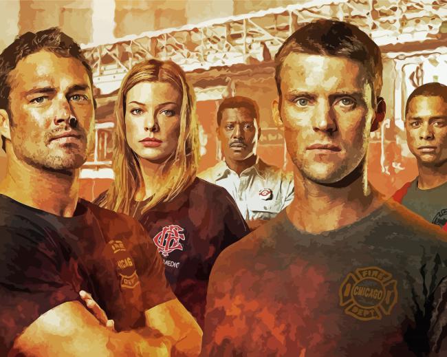 Chicago Fire Movie Characters paint by numbers