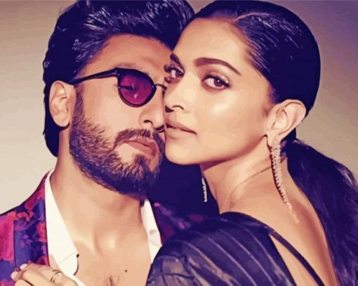 Deepika Padukon And Her Husband paint by numbers