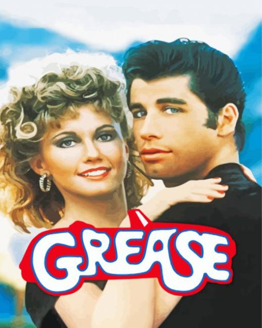 Grease Movie paint by numbers