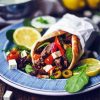 Gyros Greek Traditional Dish paint by numbers